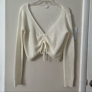 Grey Bandit Cropped Sweater